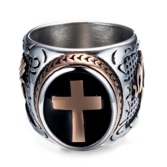 Christian Holy Cross Hand of God Jesus Christ‎ Ring - Picture 3 of 7